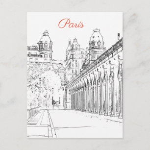 Pont de Bir-Hakeim über Seine - Paris, Frankreich Postkarte