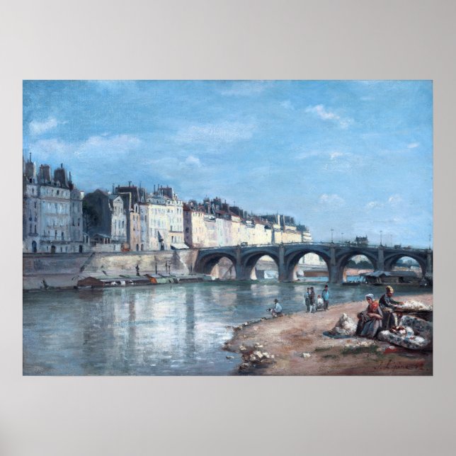 Pont de la Tournelle in Paris von Stanislas Lépine Poster (Vorne)