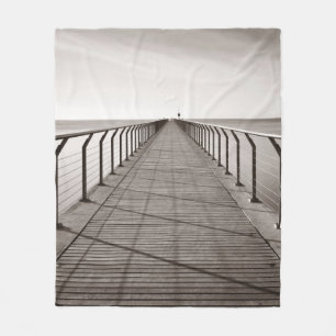 Pont Del Petroli bei Sonnenaufgang in Barcelona in Fleecedecke