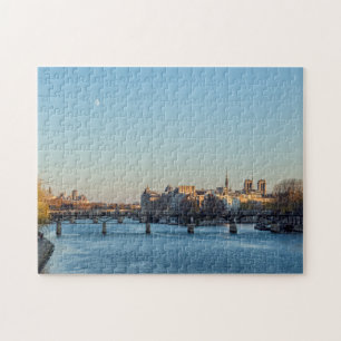 Pont des Arts and ile de la Cite - Paris, Frankrei Puzzle