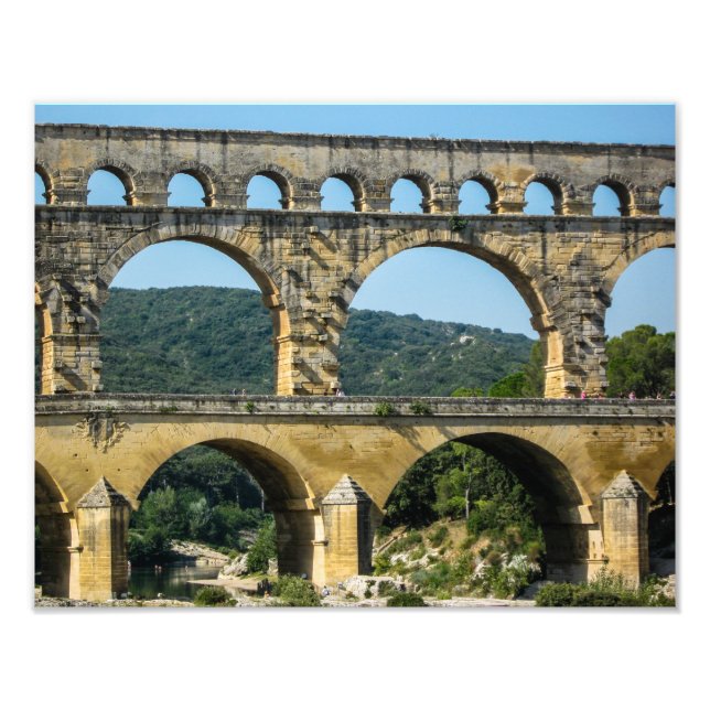 Pont du Gard, Frankreich - Foto Print (Vorne)