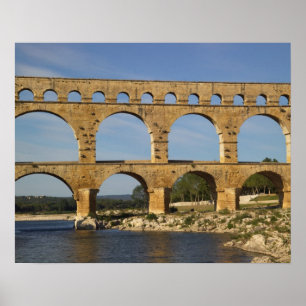 Pont du Gard, Gard, Languedoc Roussillon, Frankrei Poster