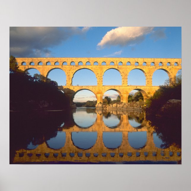 Pont du Gard, Gardon River, Gard, Languedoc Poster (Vorne)
