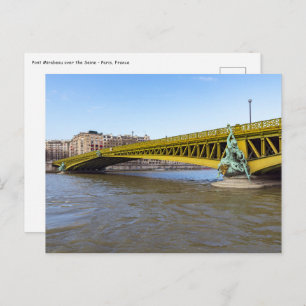 Pont Mirabeau über Seine - Paris Postkarte