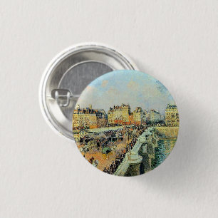 Pont Neuf, Nachmittag, Sonnenlicht Camille Pissarr Button