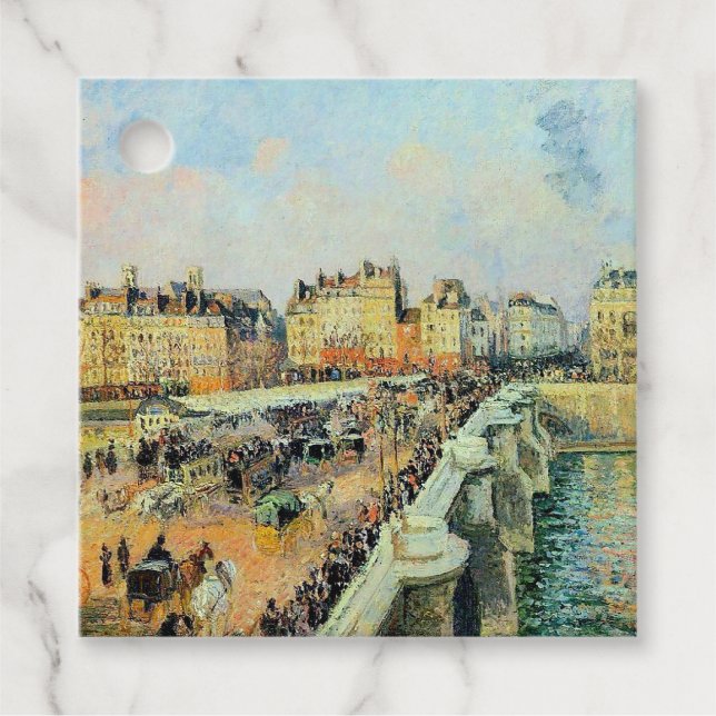 Pont Neuf, Nachmittag, Sonnenlicht Camille Pissarr Geschenkanhänger (Vorderseite)