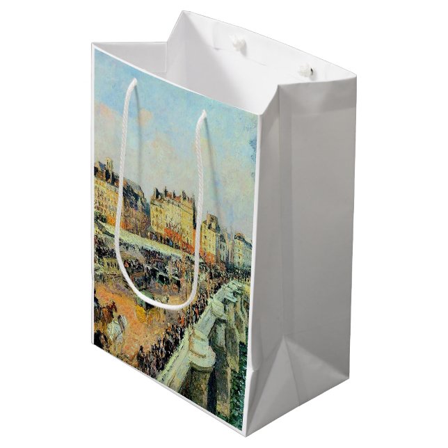 Pont Neuf, Nachmittag, Sonnenlicht Camille Pissarr Mittlere Geschenktüte (Vorderseite Schrägansicht)