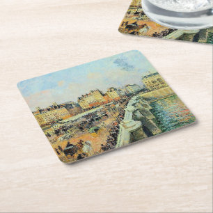 Pont Neuf, Nachmittag, Sonnenlicht Camille Pissarr Rechteckiger Pappuntersetzer