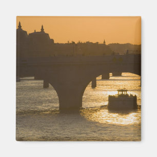 Pont Neuf, Seine, Sonnenuntergang, Paris, Frankrei Magnet