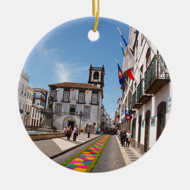 Ponta Delgada, Azoren Keramik Ornament (Vorne)