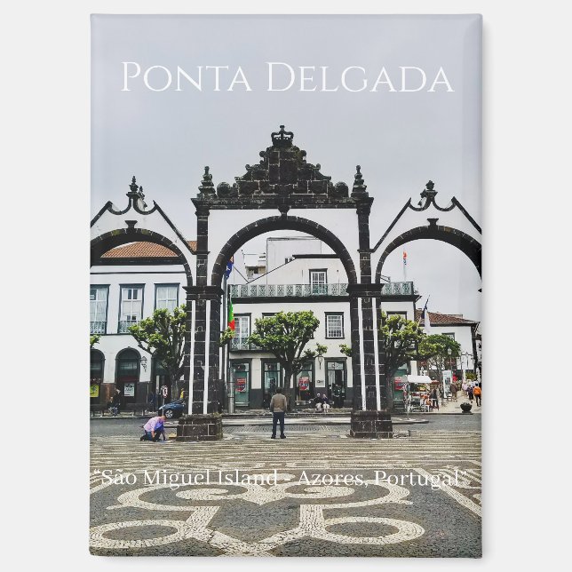 Ponta Delgada, Azores - São Miguel Island Portugal Magnet (Vorderseite)