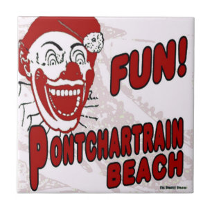 Pontchartrain Beach Clown Fliese