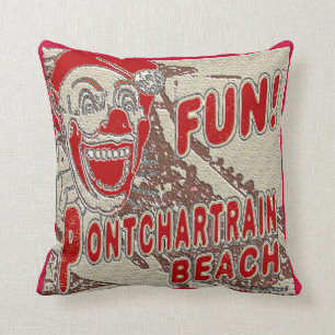 Pontchartrain Beach Clown Kissen