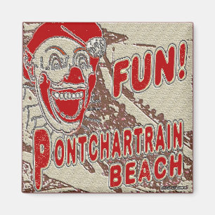 Pontchartrain Beach Fun Clown Magnet
