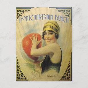 Pontchartrain Beach Poster Postkarte