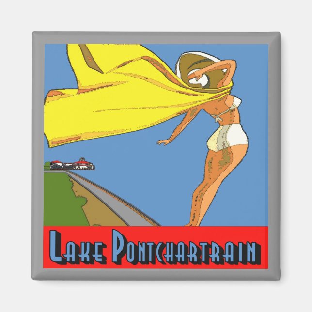 Pontchartrain Poster Magnet (Vorne)