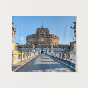 Ponte and Castle Sant'Angelo - Rom, Italien Wandteppich