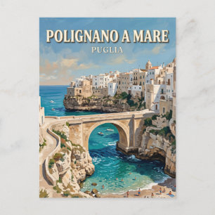 Ponte Borbonico über Lama Monachile Polignano a Ma Postkarte