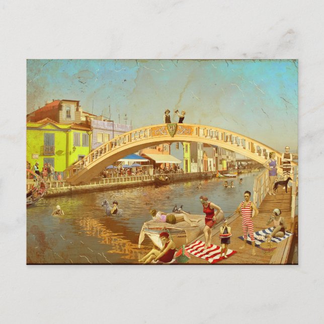 Ponte dos Carcavelos de Aveiro (Portugal) Postkarte (Vorderseite)