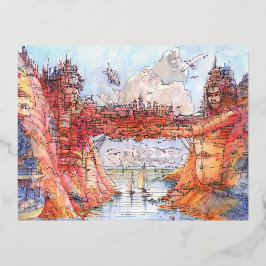 Ponte La Citta Folien Feiertagspostkarte