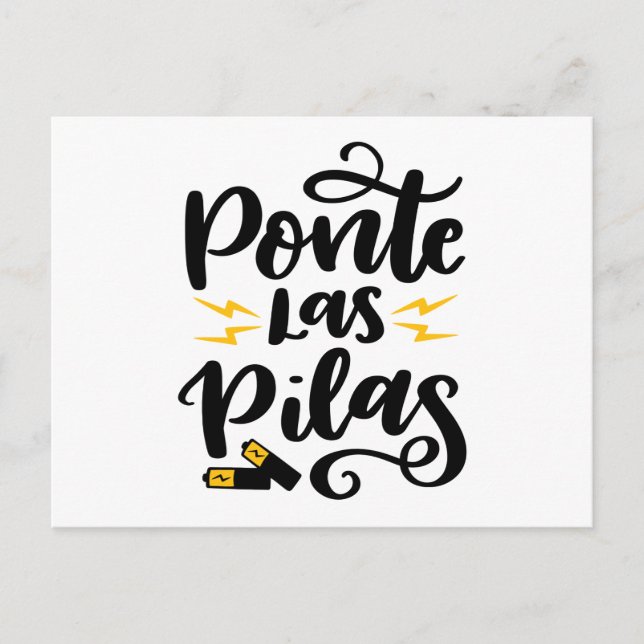 Ponte Last Pilas, handschriftlich Postkarte (Vorderseite)