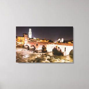 Ponte Pietro von Verona Leinwand