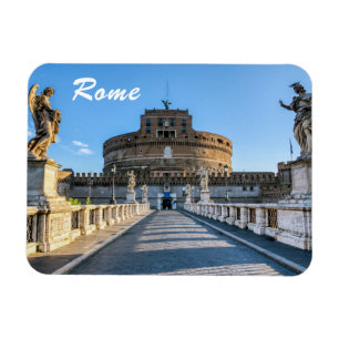 Ponte und Castel Sant'Angelo - Rom, Italien Magnet