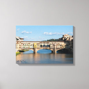 Ponte Vecchio alte Brücke - Florenz, Italien Leinwanddruck