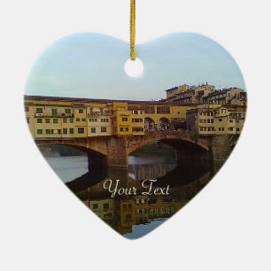 Ponte Vecchio altes Geschenk Brücken-Florenz Keramikornament