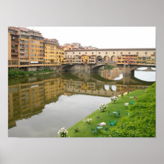 Ponte Vecchio Bridge Florence, Italien Poster
