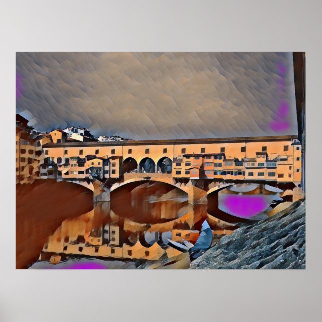 Ponte Vecchio Card Poster (Vorne)