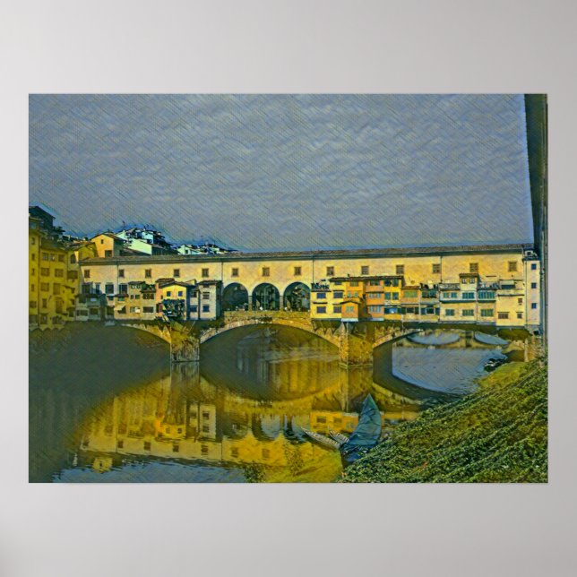 Ponte Vecchio Card Poster (Vorne)