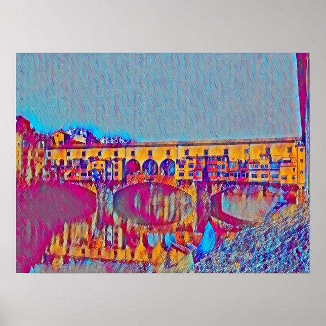 Ponte Vecchio Card Poster (Vorne)