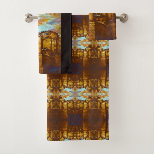 Ponte Vecchio, Firenze Badhandtuch Set (Insitu)