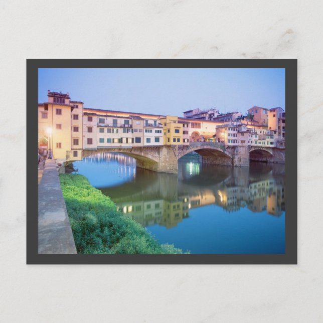 Ponte Vecchio Florence Italien Postkarte (Vorderseite)