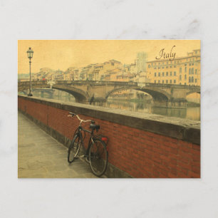 Ponte Vecchio Florenz Italien Vintage Feiertagspostkarte