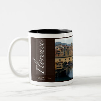 Ponte Vecchio, Florenz, Italien Zweifarbige Tasse