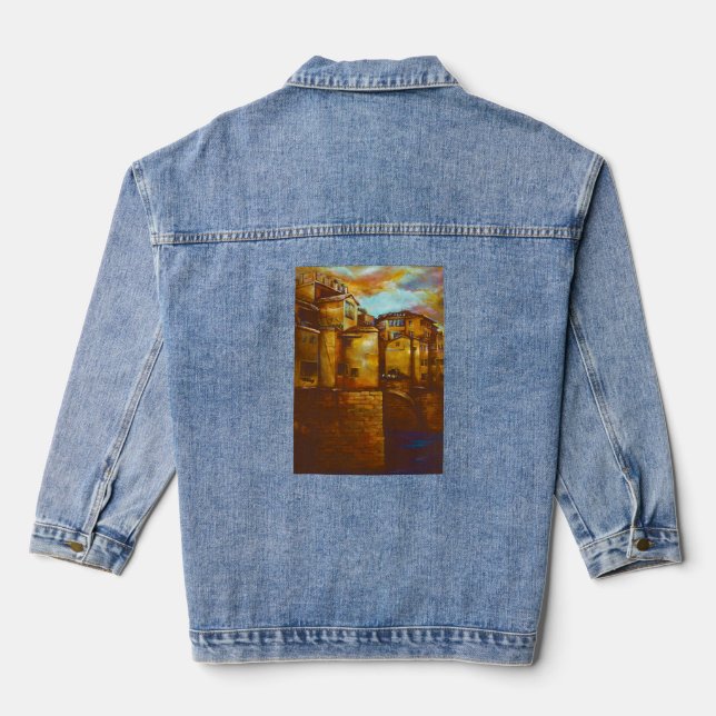 Ponte Vecchio, Florenz Jeansjacke (Rückseite)