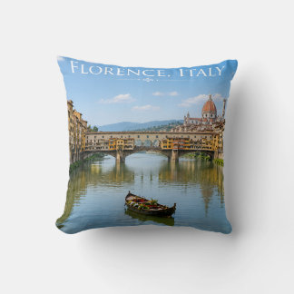 Ponte Vecchio Romantische Stadtansicht Kunstwerk Kissen