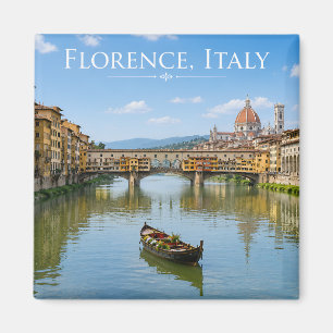 Ponte Vecchio Romantische Stadtansicht Kunstwerk Magnet