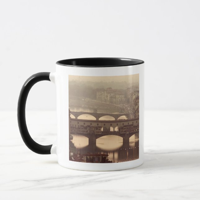 Ponte Vecchio und der Arno Tasse (Links)