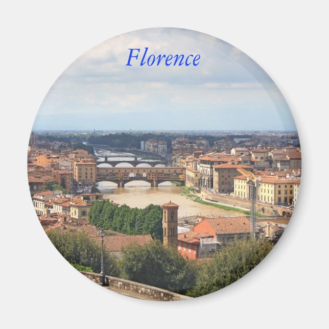 Ponte Vecchio von Florenz Magnet (Vorne)