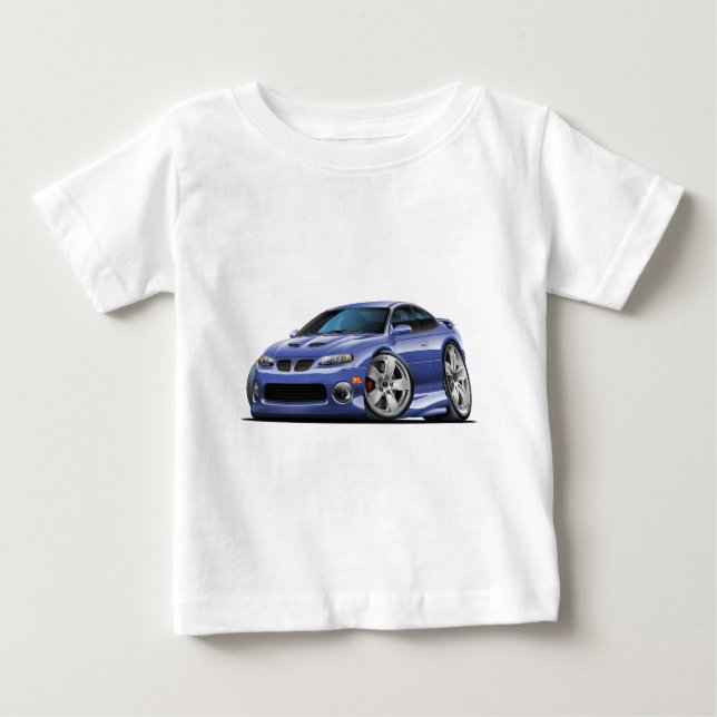 Pontiac 2004-06 GTO blaues/graues Auto Baby T-shirt (Vorderseite)