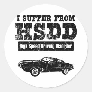 Pontiac Firebird 1969 Runder Aufkleber