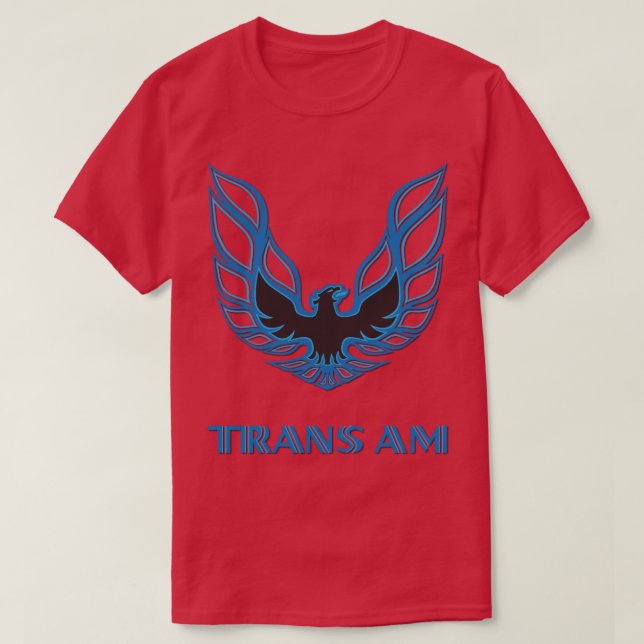 Pontiac Firebird TransAm Blue T-Shirt (Design vorne)