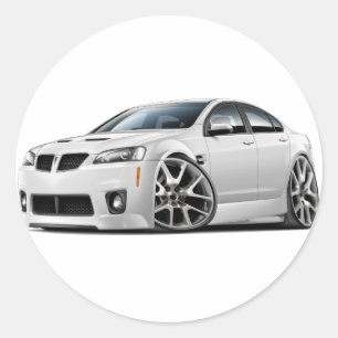 Pontiac G8 GXP Weißwagen Runder Aufkleber