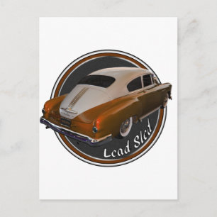Pontiac Lead Sled Copper Lowrider Postkarte