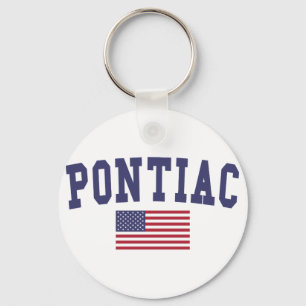 Pontiac US Flag Schlüsselanhänger