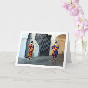 Pontifikal-Gardisten-Porträt Karte