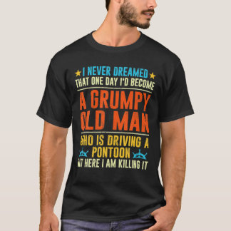 Pontoon Boat - Funny On Lake Tritoon Captains T-Shirt